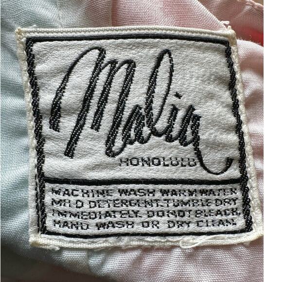 1970s Malia Honolulu Rainbow Stripe Cotton Sundress Pockets Hawaii Vintage small - Picture 12 of 16